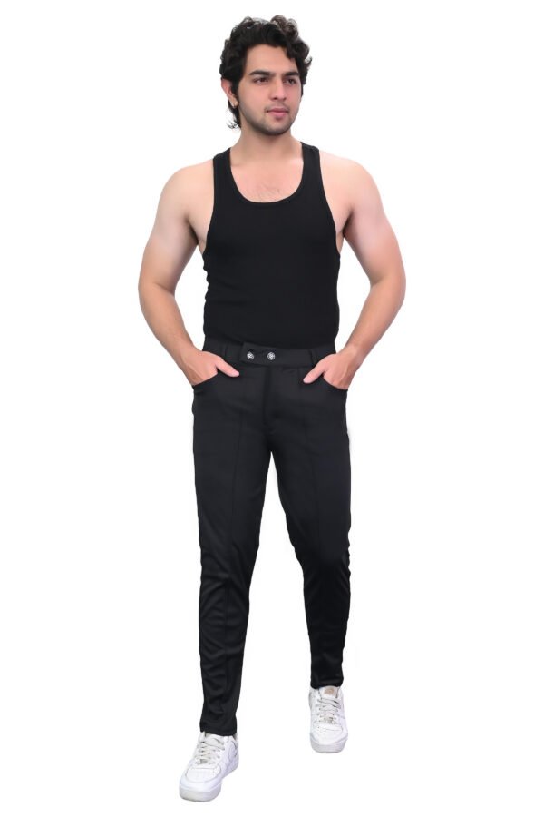 Men's Premium Slim Fit Track Pants with Side Pockets